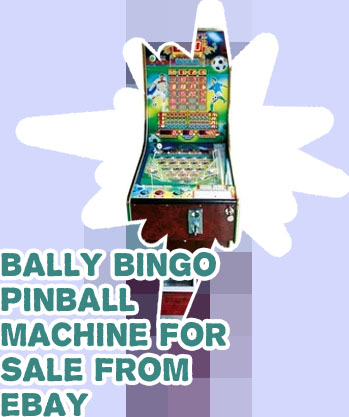 Bingo pinball machine for sale