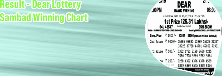 Dear lottery official website
