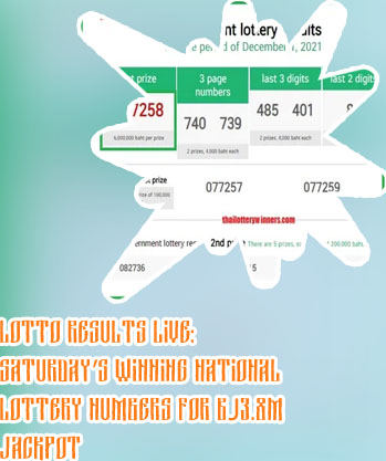National lottery results live