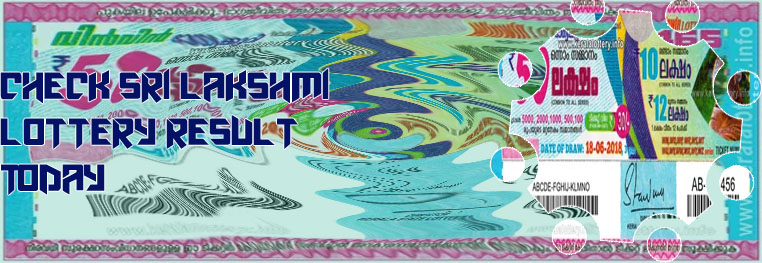 Sri lakshmi lottery results today